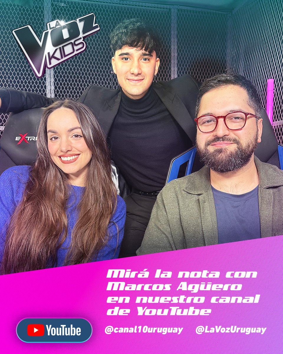 ¡Marcos Agüero, ganador de #LaVozUruguay, visitó el stream de #LaVozKidsUY y nos adelantó el próximo paso de su carrera! 🤩✌️✨

Reviví la nota completa. 🔗👉 youtube.com/watch?v=SqZFpf…