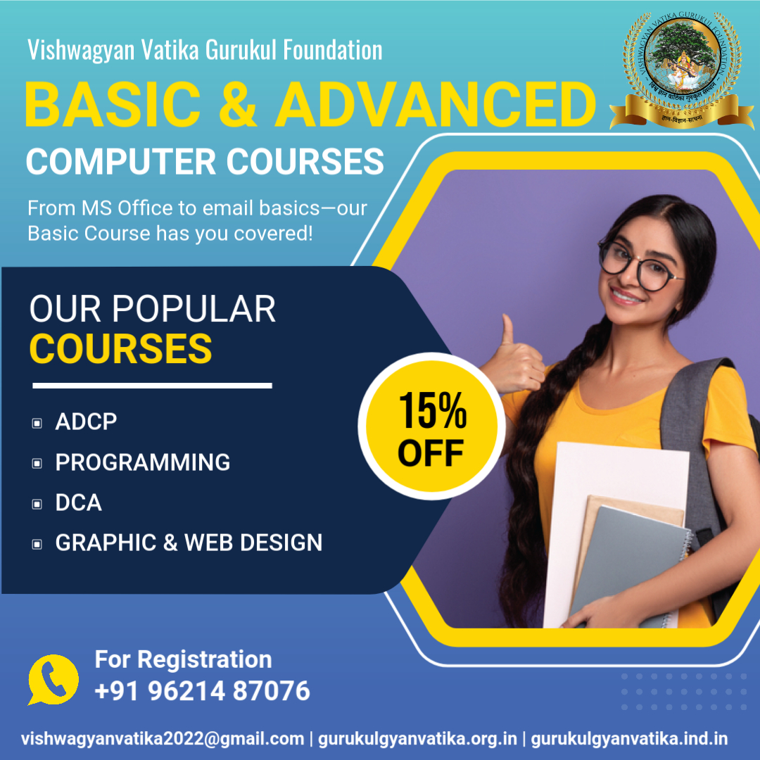 gyanvatikaguru's tweet image. Master A to Z of computers: coding, hardware, software. Start today! #TechPro #BasicComputer #AdvancedComputer #LearnComputers #DigitalSkills #CareerBoost #TechTraining #ITCourses #ComputerEducation #SkillDevelopment #FutureReady