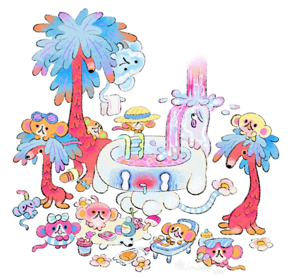 ˚✧₊⁎⭐︎✴︎🌴🌊💗🌴⁎⁺˳✧༚💨