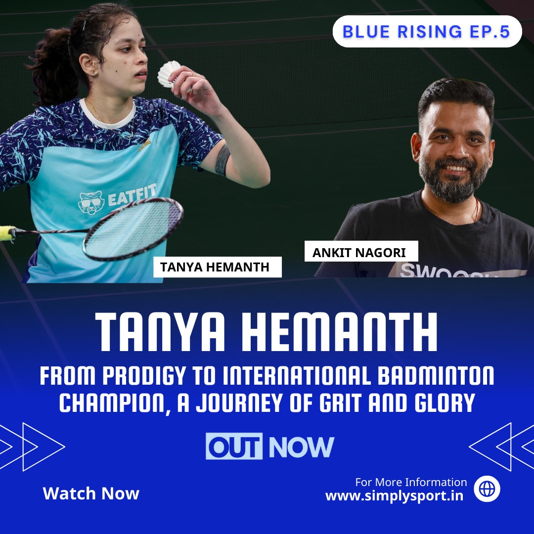 _SimplySport's tweet image. Meet Tanya Hemanth, the rising star of Indian badminton! Hear her inspiring journey from junior champ to global competitor on Ep. 5 of the Blue Rising Vodcast with @ankitnagori27
@sportshonours
Watch now: youtu.be/4c26mY_NKJw
#BlueRising #TanyaHemanth #NewVodcast