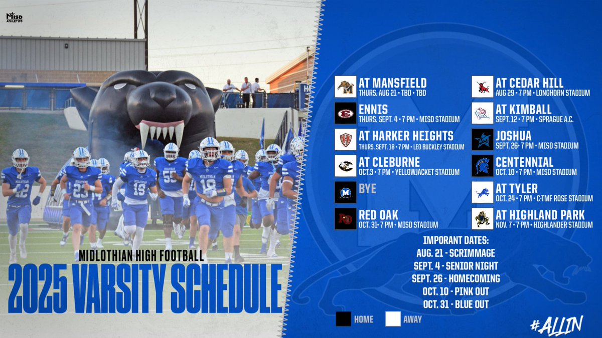 Today is the first day for existing season football ticket holders to renew their tickets! Our Panthers &amp; Jaguars are both ranked in the Preseason 5A State Top 20! It's going to be another exciting season! Call the Athletic office with any questions at 469-856-5090. #MISDProud
