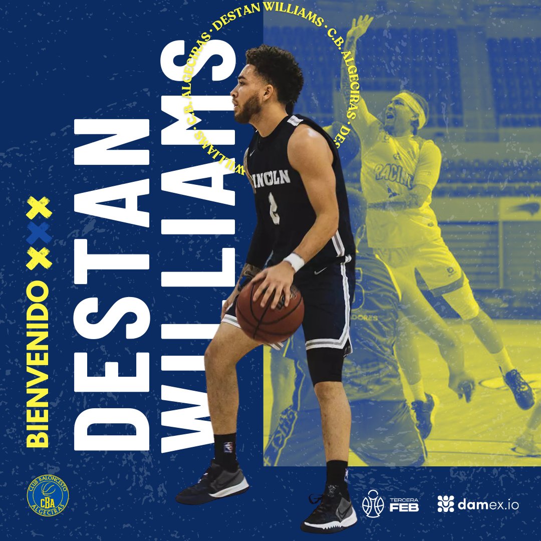 ✅ | El base Destan Williams llega a las filas de <a href="/CB_Algeciras/">Club Baloncesto Algeciras 'CBA'</a>.

👉 | El americano, procedente del <a href="/Becedo2020/">🏀 C.D. Becedo Santander</a>, ha promediado más de 17 puntos por partido este pasado curso con un 30,6% en triples y casi un 58 en tiros de dos.

#Destan2026