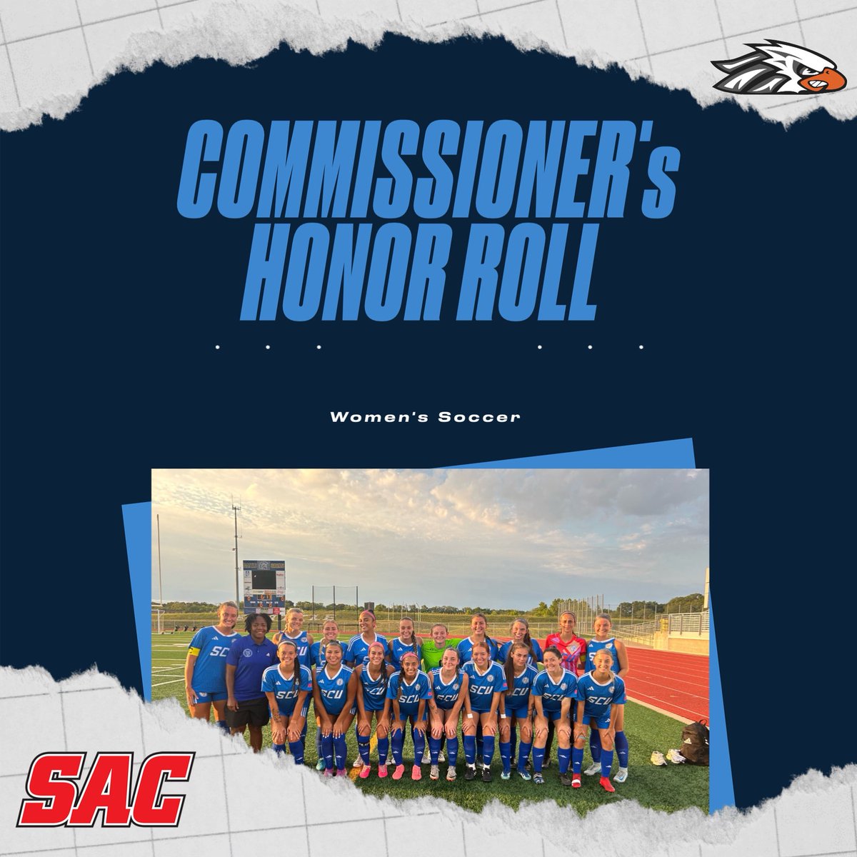 📚⚽ HISTORIC ACHIEVEMENT ⚽📚
For the first time in program history, our Women’s Soccer team has earned a spot on the Commissioner’s Honor Roll, with an incredible 79% of the roster recognized! 💪🔥A testament to the work ethic, discipline, commitment of our student-athletes.