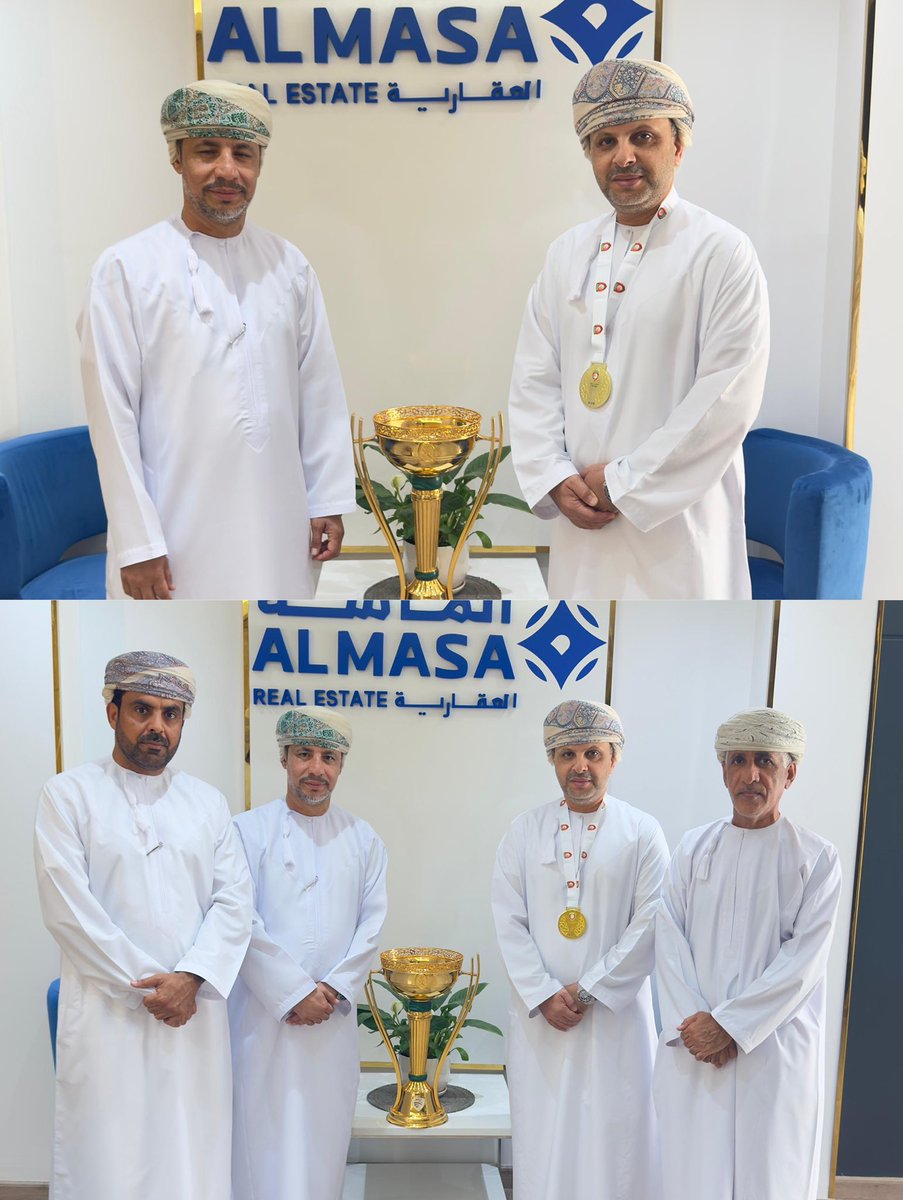 قام مجلس إدارة نادي الشباب بزيارة إلى رجل الأعمال الفاضل / احمد بن حمد الصبحي الذي كان في استقبالهم بمقر شركة الماسة العقارية، و خلال الزيارة وجه الأستاذ / أحمد بن عبدالله العويسي له الشكر و التقدير على الدعم الذي أسهم في تعزيز مسيرة النادي و تحقيق الكأس الغالية لموسم 2024/2025