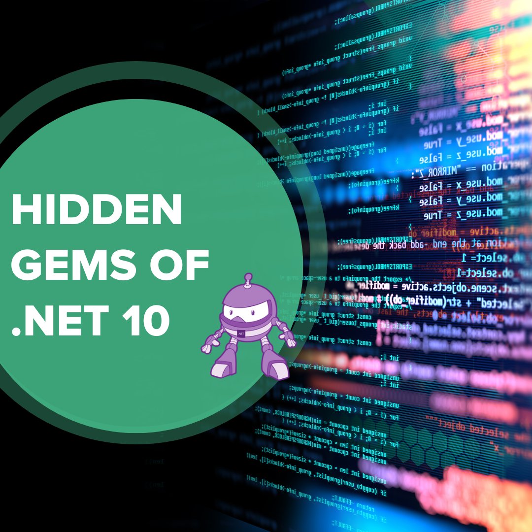 Small technical advantages can create massive impact. .NET 10 has a ton of lesser-known features that are pretty awesome. From optimizations that reduce memory footprint and improve application speed (think better ROI on your infrastructure) to enhanced diagnostics that simplify