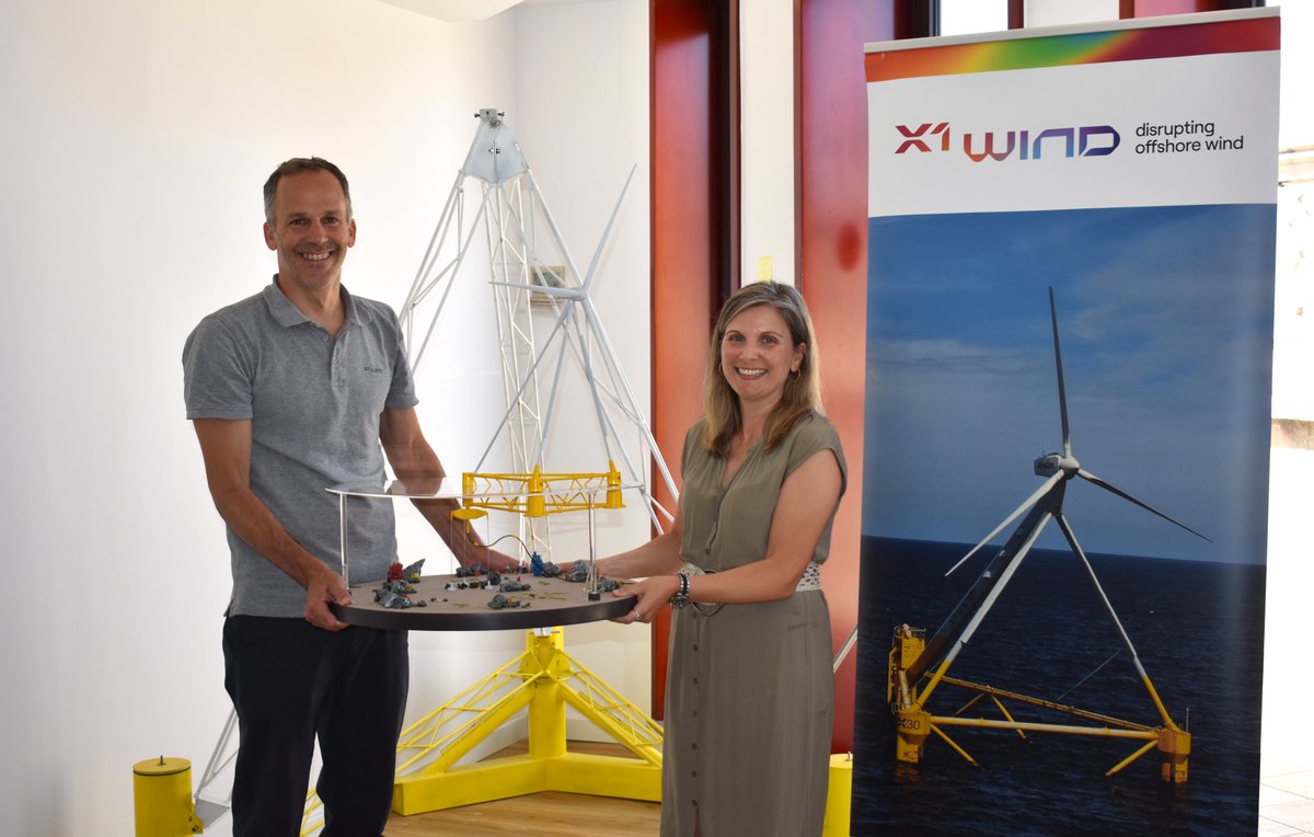 #Avançsa signa un acord amb <a href="/x1_wind/">X1 Wind</a>, #deeptech d’energia eòlica marina flotant 🌊

El seu sistema PivotBuoy optimitza la plataforma flotant amb menys impacte al fons marí i un estalvi del 40% en materials.

avancsa.gencat.cat/ca/detalls/not…