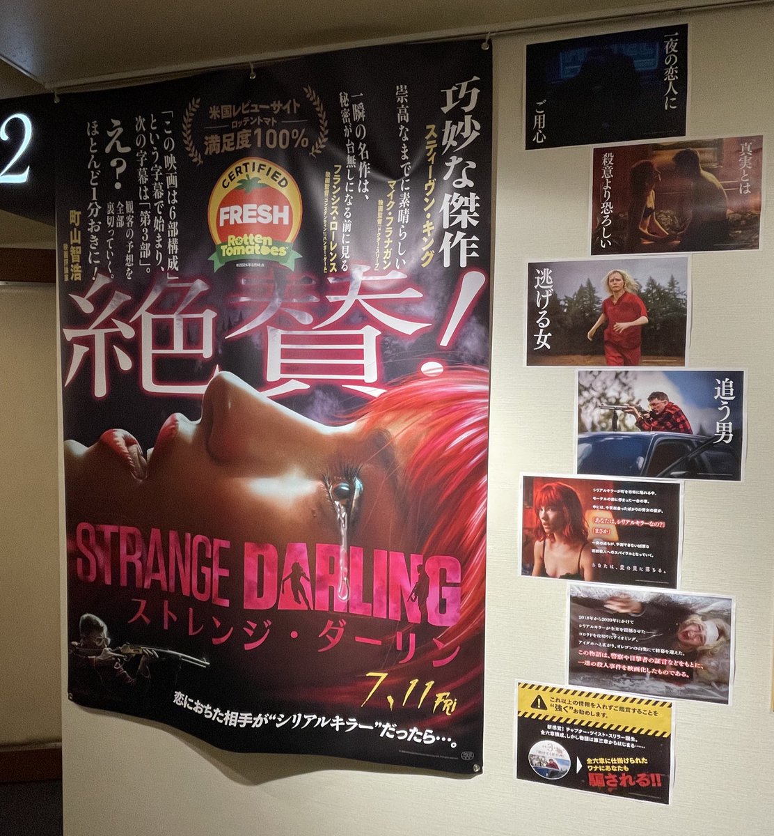 『STRANGE DARLING ストレンジ・ダーリン』観たよ〜！良い意味で予想を裏切られる感じで面白かった〜！