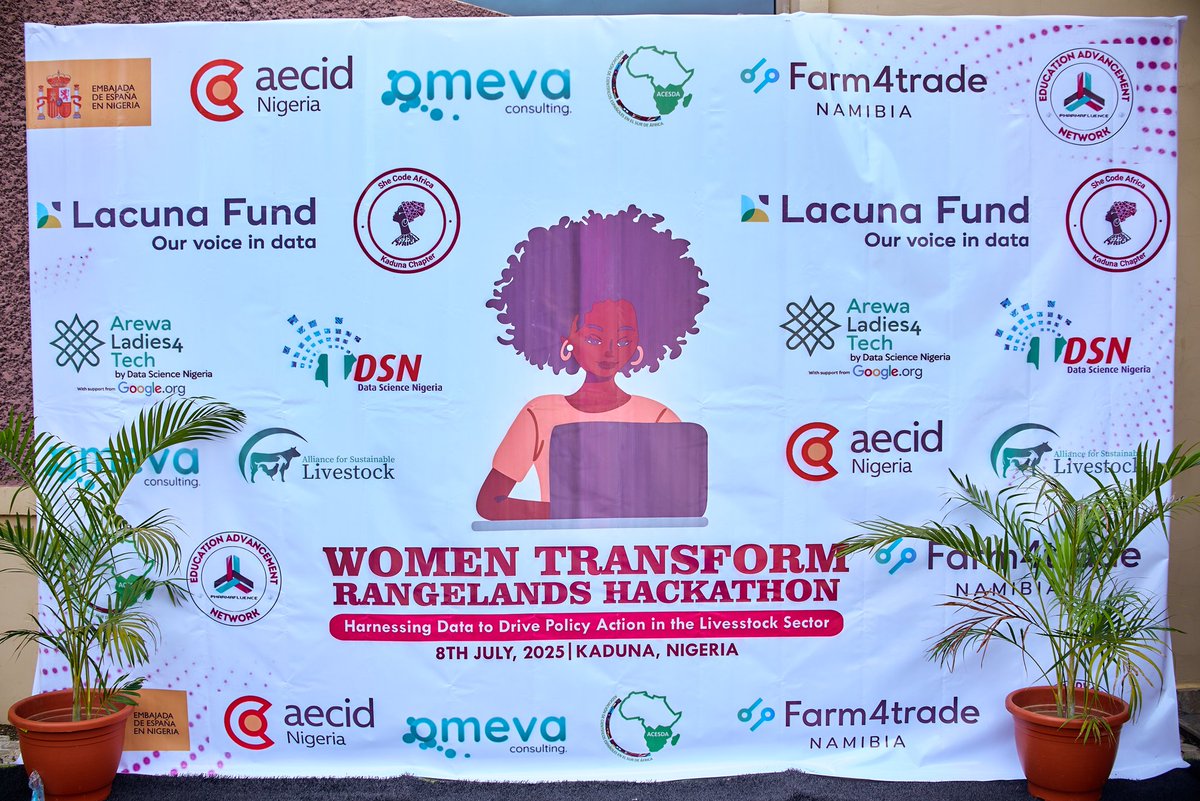 AneetahOkoye's tweet photo. We won!!! #TeamHEDA
The Women Transform Rangeland Hackathon organized by Omeva Consulting was a success🏆
The hackathon challenged us to leverage the Namibia Rangeland Dataset to develop data-driven solutions for enhancing Namibia's rangeland and livestock sector. https://t.co/3twqysnAzo
