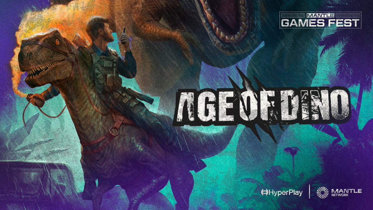 HyperPlayGaming's tweet image. 👀 The secret’s out…
Age of Dino is LIVE in Mantle Game Fest 🦕 @Mantle_Official
🧠 Strategy meets survival.
💸 5,000 $MNT + Dino Eggs up for grabs: but only if you play through HyperPlay.
Can you build an empire before you’re extinct? Start playing NOW!