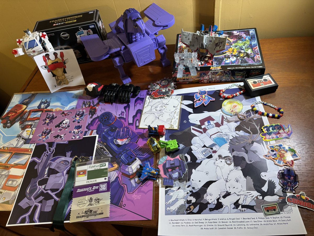 Aaand my haul from CybFest NW!! I think my most dynamic haul yet!! Tags n such below~