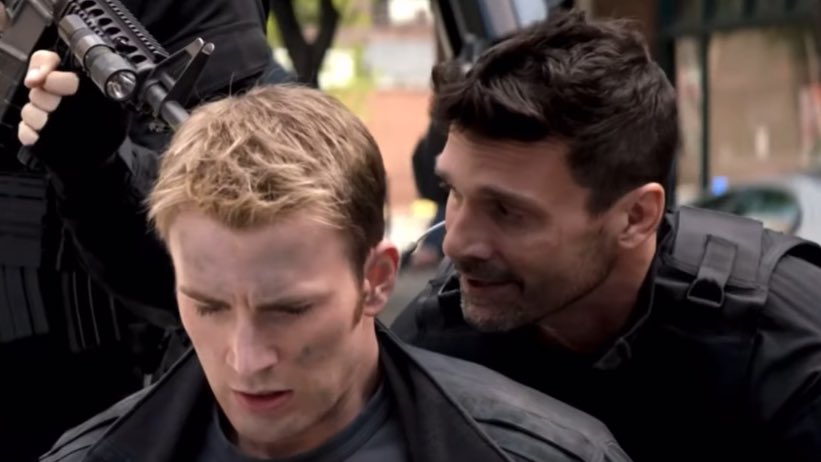 so does he have a thing for putting blue eyed, good boy, golden retriever superheroes in handcuffs or-