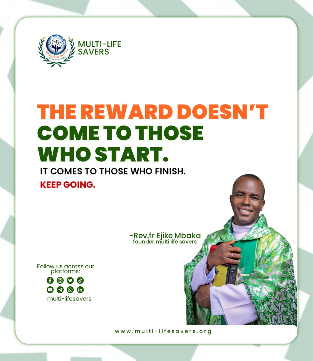 MultiSavers's tweet photo. Anyone can start, but not everyone endures.
The finish line only crowns those who stay the course.
Stay steady. Finish strong. π
#multilifesavers #frmbaka #viral #purpose #consistency https://t.co/mmkYnQw3R5