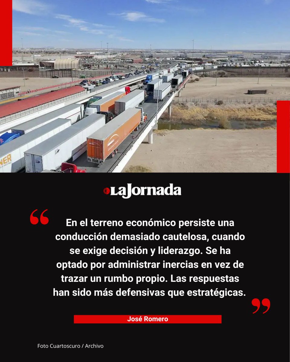 Soberanía no se decreta: se produce, #opinión de José Romero.

La economía mundial atraviesa una reconfiguración profunda. EU ha dado un giro proteccionista que desmonta la lógica de integración regional construida durante décadas. En este escenario, México no puede seguir