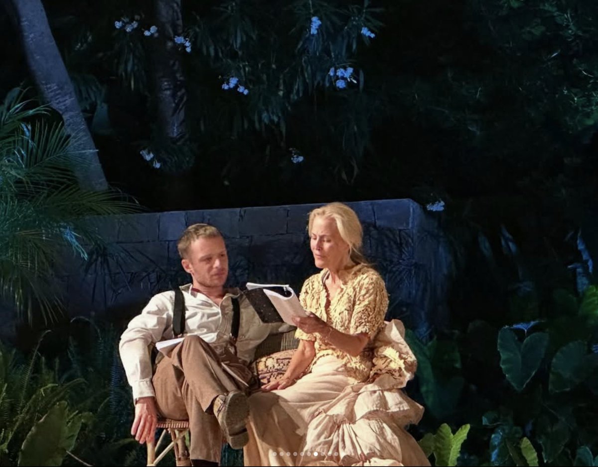 GillyAnders's tweet image. New photos #TheCherryOrchard with Gillian Anderson @gilliana 📸 @crafting_with_laura@bilal.elhammoumy