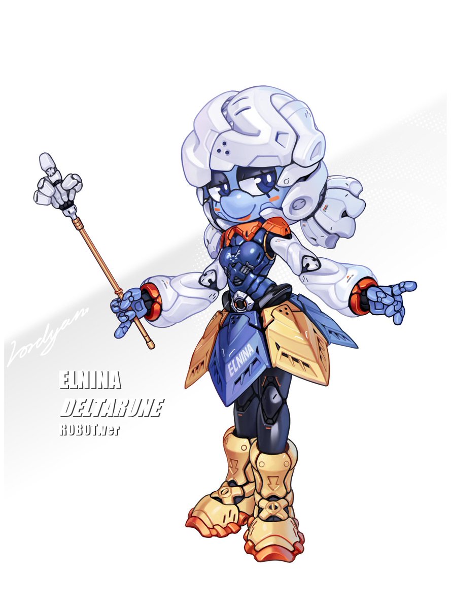 lordyanyu's tweet image. Rainfall data updated to the CLOUD server!
Elnina but robot
#DELTARUNE