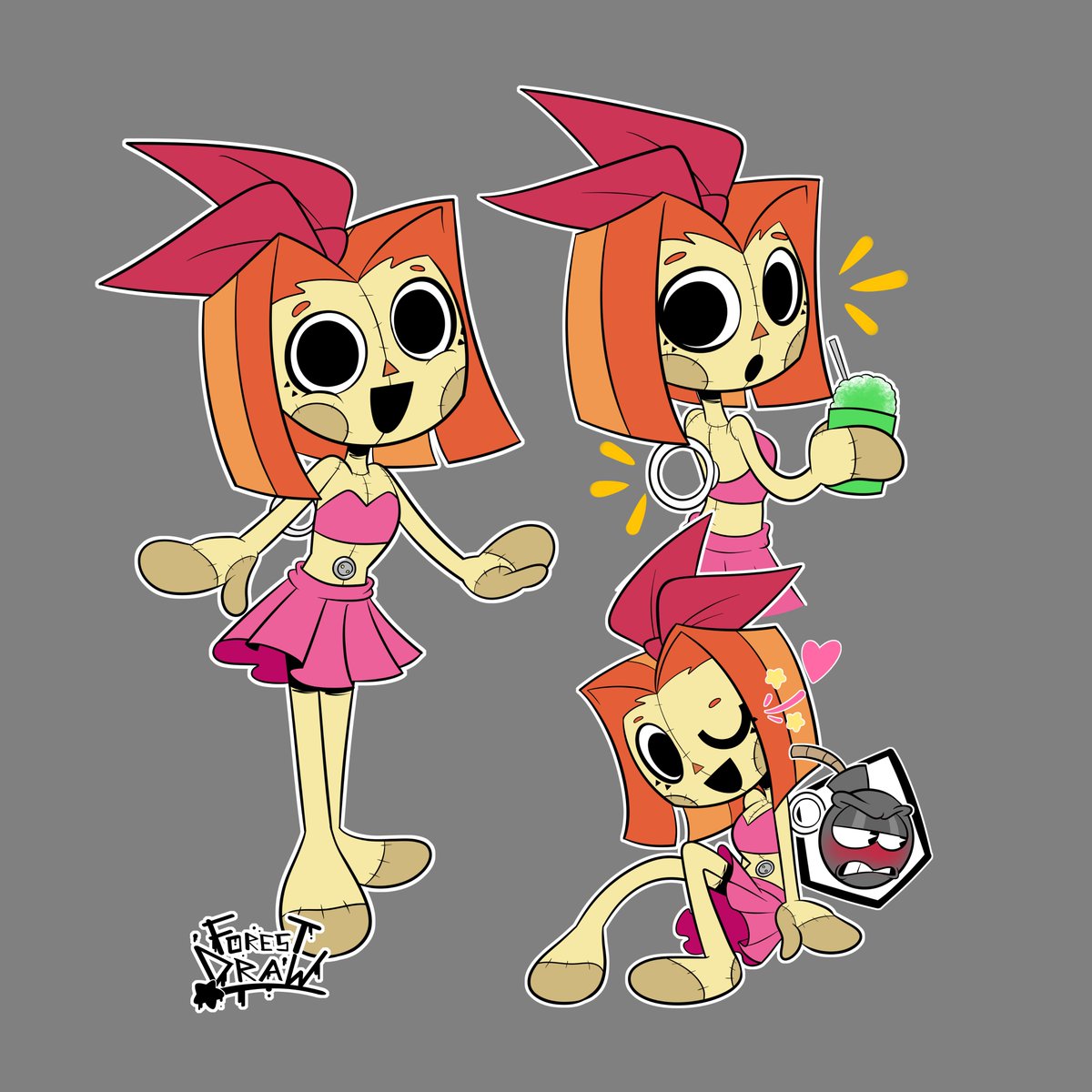 Forest_Draw's tweet image. Dollie's Swimsuit from the lastest TNT of Bombi episodes