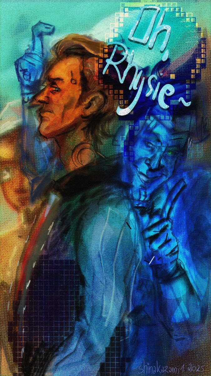 shinakazami1's tweet image. Been experimenting with brushes,, lineless era might be gone #rhysstrongfork #tftbl #handsomejack #vaughn #borderlands