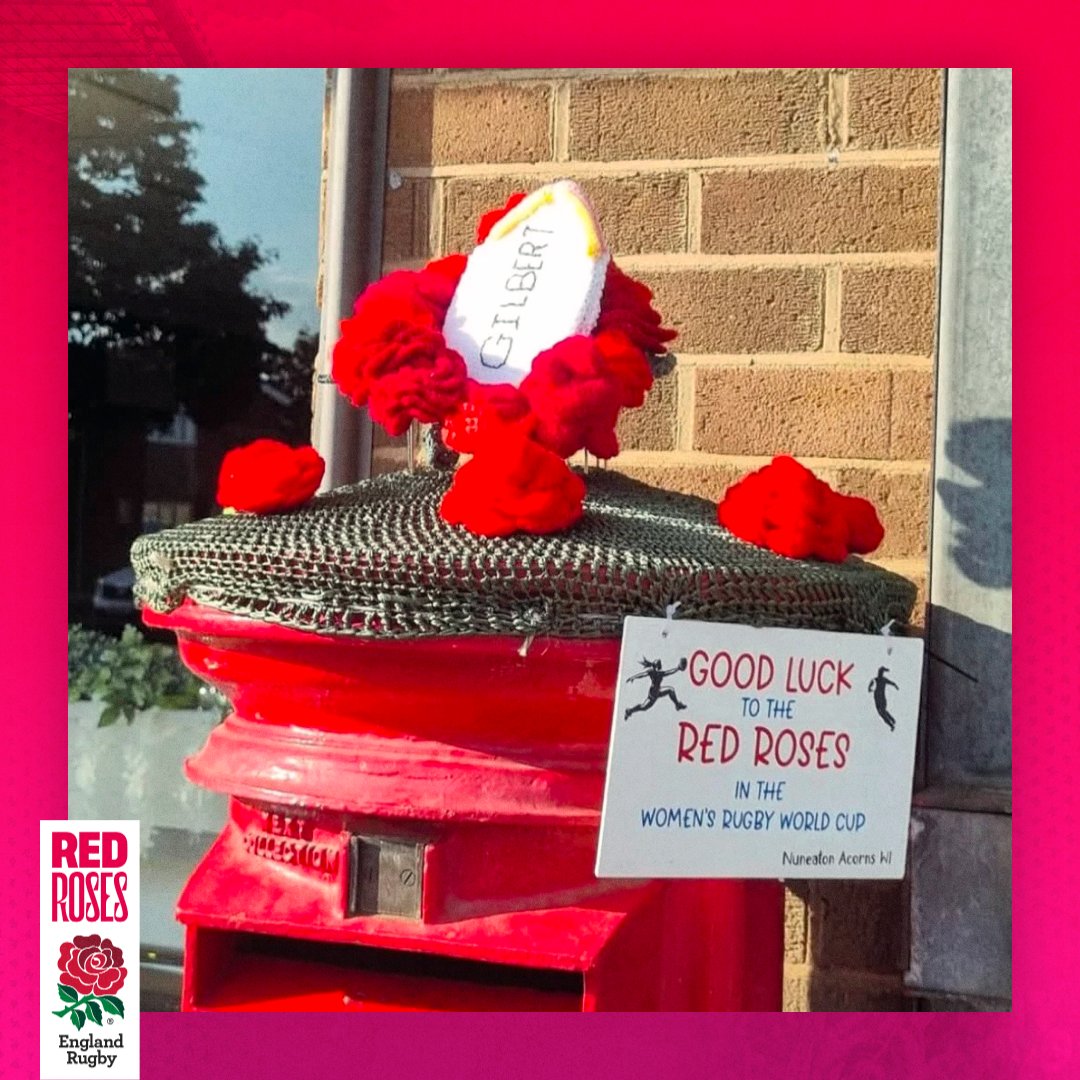 Nuneaton Acorns WI supporting the #RedRoses 🌹👏

Send us pictures of your #RWC2025 yarn art below 👇