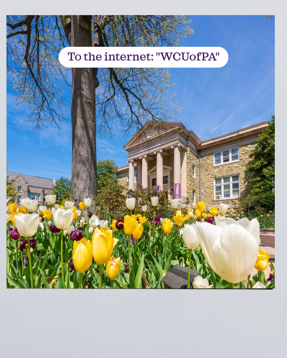WCUofPA's tweet image. Some say WCU, some say West Chester, some just say home 💜