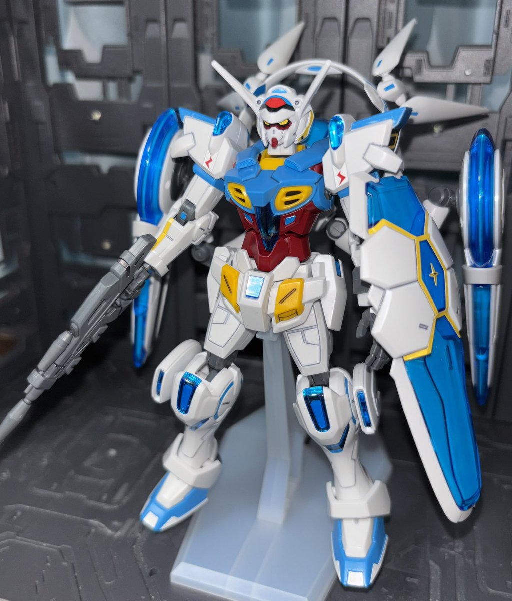 Hideyan021981's tweet image. 昔に映画見に行って買った機体‼️
#ガンダムGセリフパーフェクトパック装備
キラキラかっこ良い(*´&gt;ω&lt;`*)
#ガンプラ #みりプラ #めこ丸隊
#ガンプラ好きとつながりたい
#Gのレコンギスタ