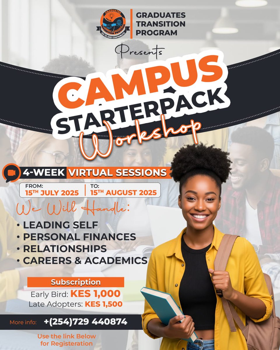 ebenezergift1's tweet photo. 🌟 HEY FUTURE CAMPUS STAR! 🌟

Are you about to join campus or just cleared high school?

🎓 Get ready to THRIVE, not just survive your campus journey!

📦 Campus StarterPack Workshop

For 4 Weeks Of Impact that Lasts over 4 Yeears.
🔥 Sign up now 👉 https://t.co/OTvJ7wCFAB https://t.co/hBMMmSiDYa