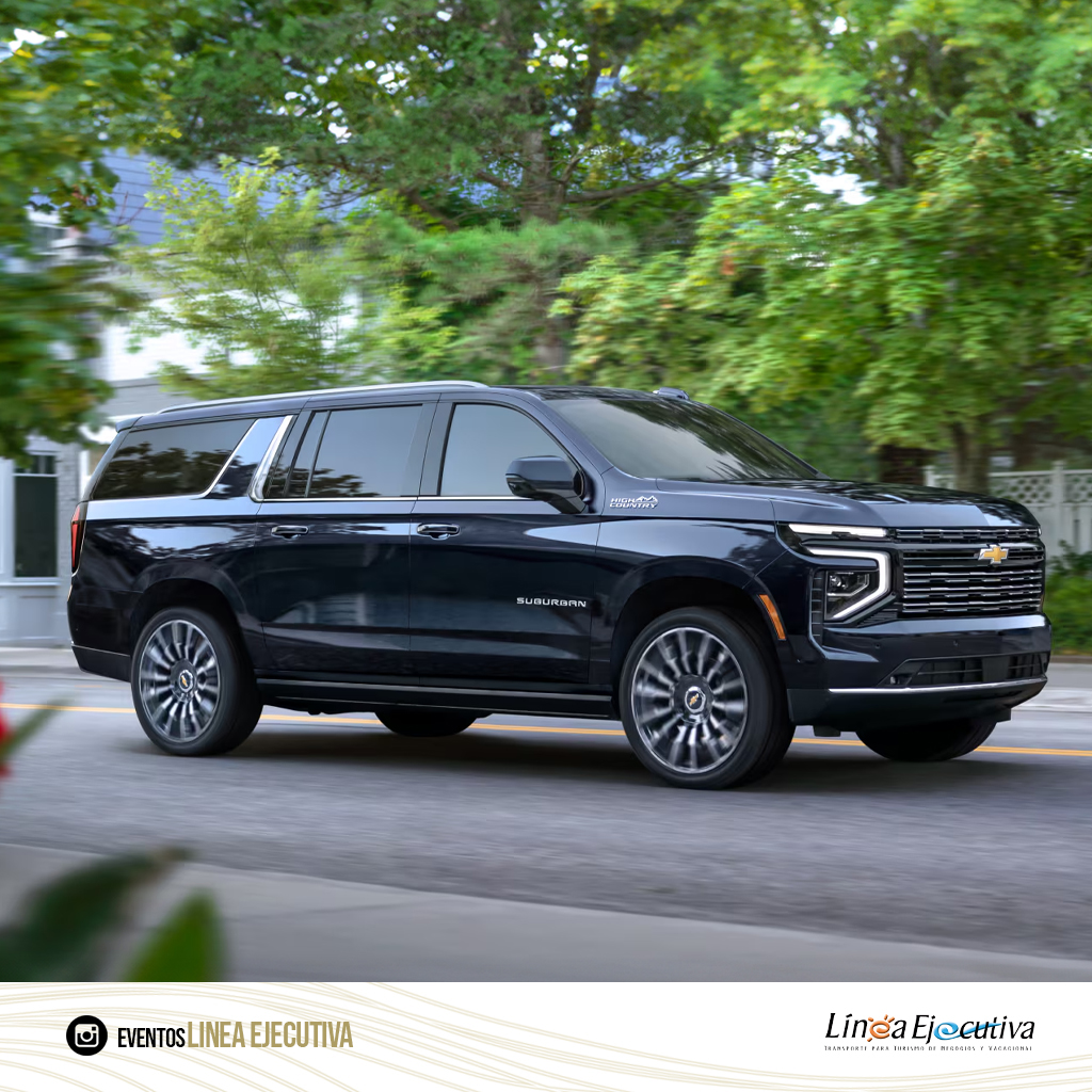 GrayLineSV's tweet image. Lista disponible para ti, nuestra nueva flota de camioneta super lujo Chevrolet Suburban 2025, un servicio más de nuestra linea 𝗕𝗹𝗮𝗰𝗸 𝗟𝗶𝗻𝗲 Luxury Transportation.
Para más información escribenos a nuestro whats app 7398 6305