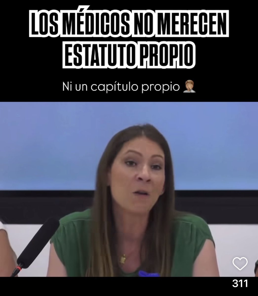 ⚠️ Atención, médicos: Laura Villaseñor, presidenta de SATSE, ridiculiza nuestro ámbito de negociación propio diciendo q otros también hacen guardias.
📌 NO, no va de guardias.
Va de FORMACIÓN, RESPONSABILIDAD Y REPRESENTACIÓN 

instagram.com/reel/DMFeg-HNt…

👉 emana desprecio