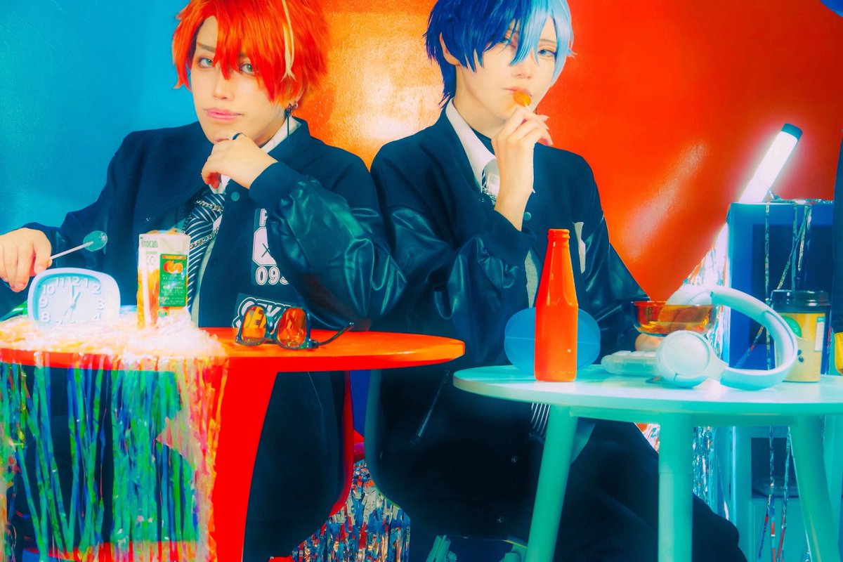 D_nn_2nd's tweet image. cosplay

   Monotone city 
　　　　　× 
　　　　BAD DOGS

#prsk_cos