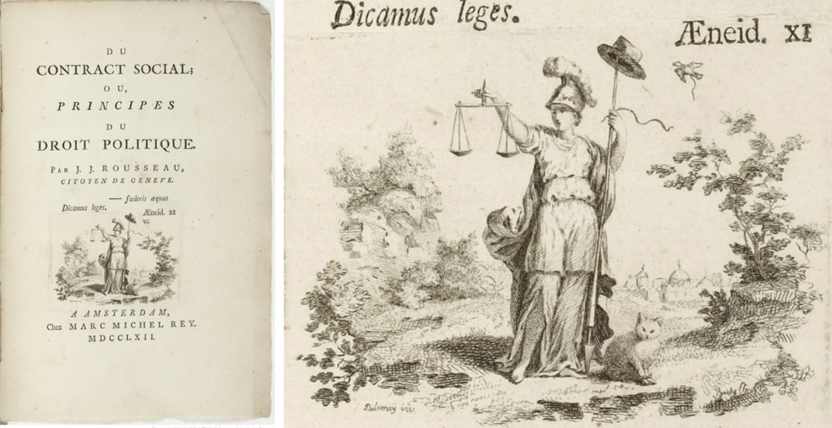 marxforcats's tweet image. Happy Bastille Day! Feline reminder that patron saint of the French Revolution, Jean-Jacques Rousseau, put a cat on the cover of "The Social Contract" because cats were his “test of character”; those who don’t enjoy cats “have the despotic instinct of men.” @DukePress