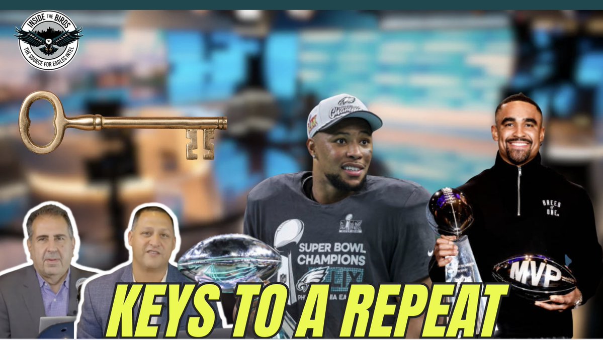 InsideBirds's tweet image. What are the 10 keys for the #Eagles to get back to the Super Bowl?
@caplannfl and @GeoffPMosher discuss in the latest Inside The Birds pod: tinyurl.com/mr3nxrve