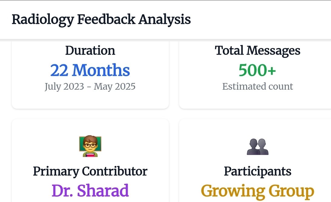 abdo_imaging's tweet image. Evolving #Mentorship: #Feedback to Radiology #Residents
For the last two years, as an experiment, I have been documenting all the feedback given to my residents on a chat and now compiled on my blog.
Click the link below:
abdominalimaging.blogspot.com/2025/07/mentor…
@RSNA @EsgarSociety