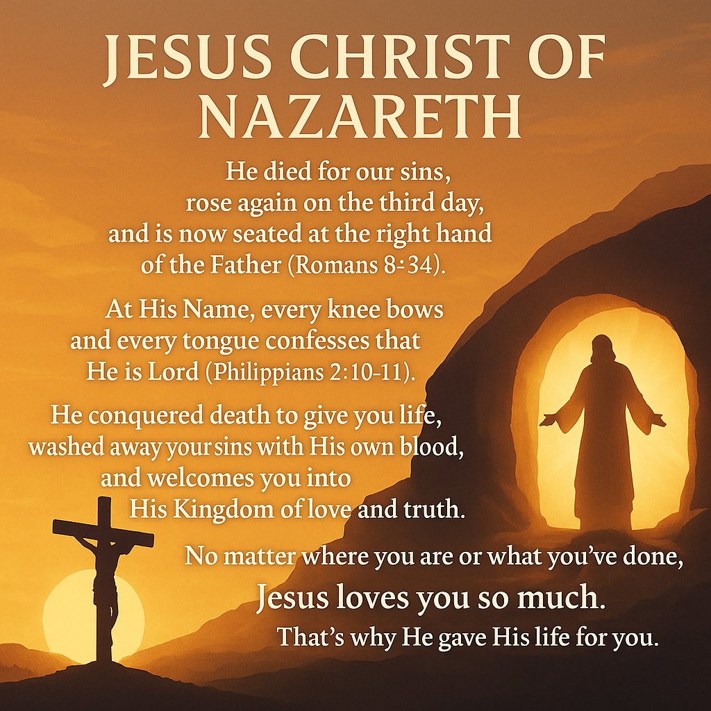 AwakenTo_Truth's tweet image. Jesus's love for us is beyond human comprehension!
#AwakenToTruth #JesusLovesYou #salvation #JesusisGod #Heavenisreal #KingdomofGod