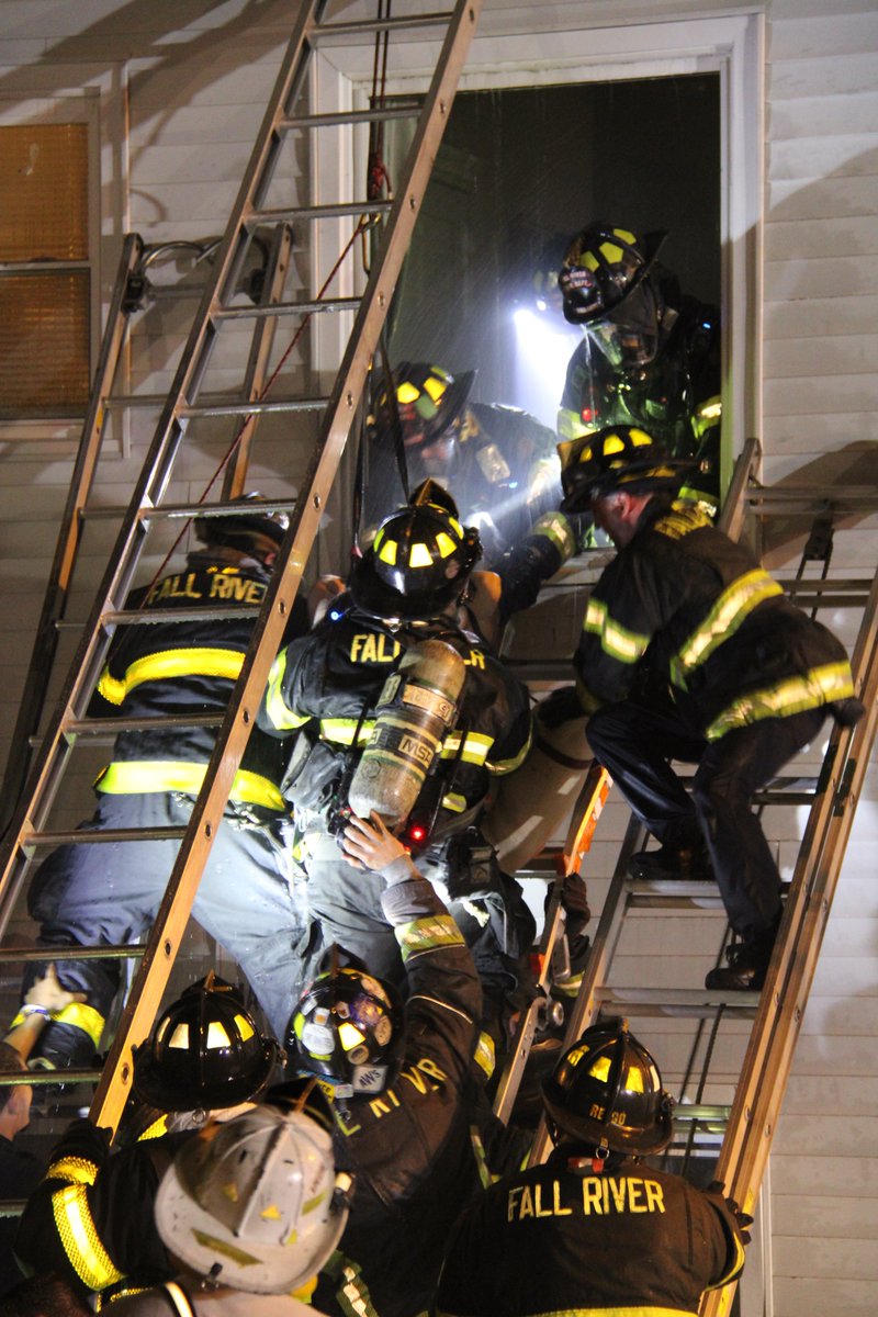 Multiple rescues at last nights deadly fire in Fall River <a href="/ctfirephoto/">CT Fire Photo</a> <a href="/IAFF1314/">Fall River Firefighters</a> #IAFF #Firehouse