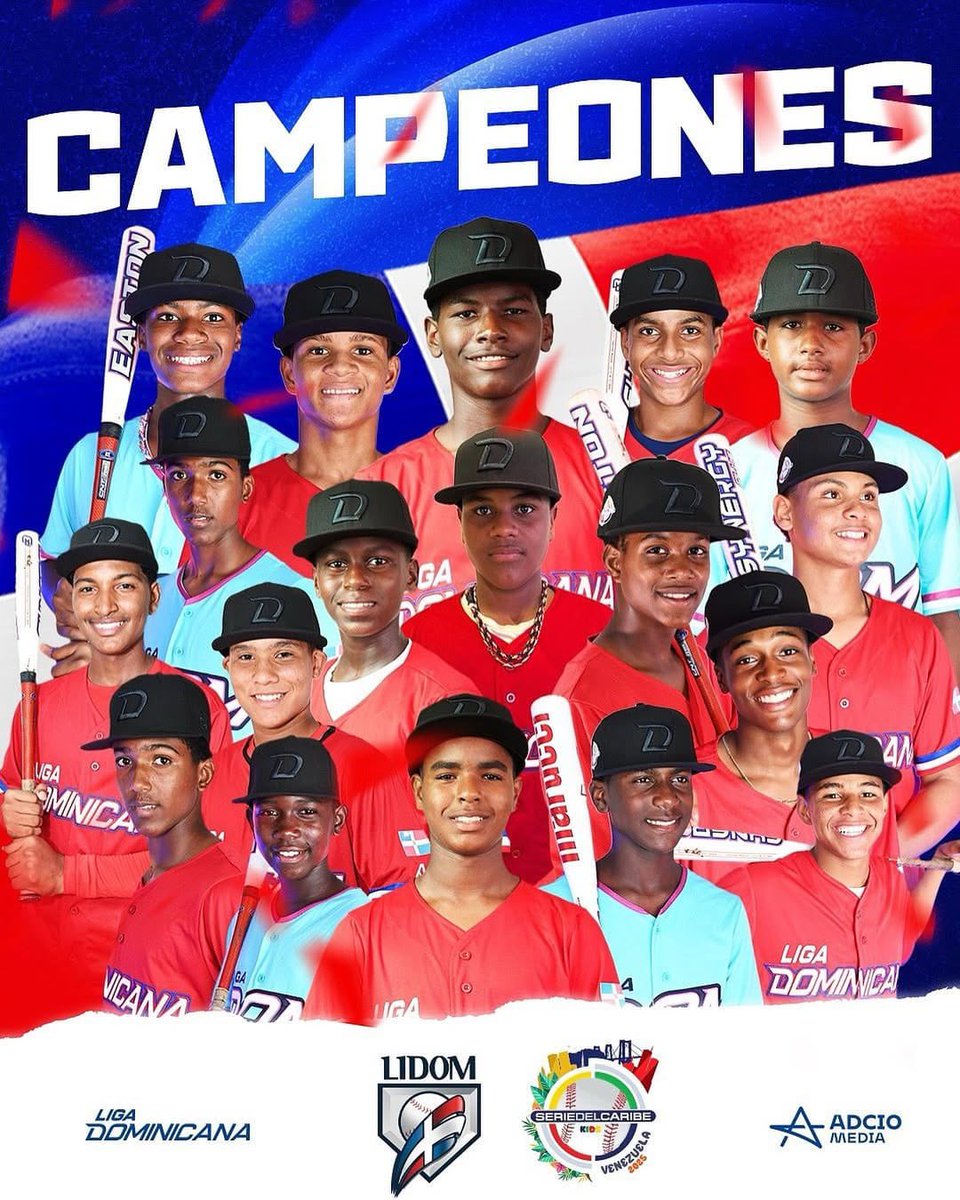 Felicito a nuestros niños del equipo dominicano por coronarse en la #SDCKids con un tremendo desempeño y un cierre histórico para ganar. 🏆🇩🇴

¡Su talento, disciplina y amor por la patria nos llenan de esperanza y orgullo! 💪🏼⚾️