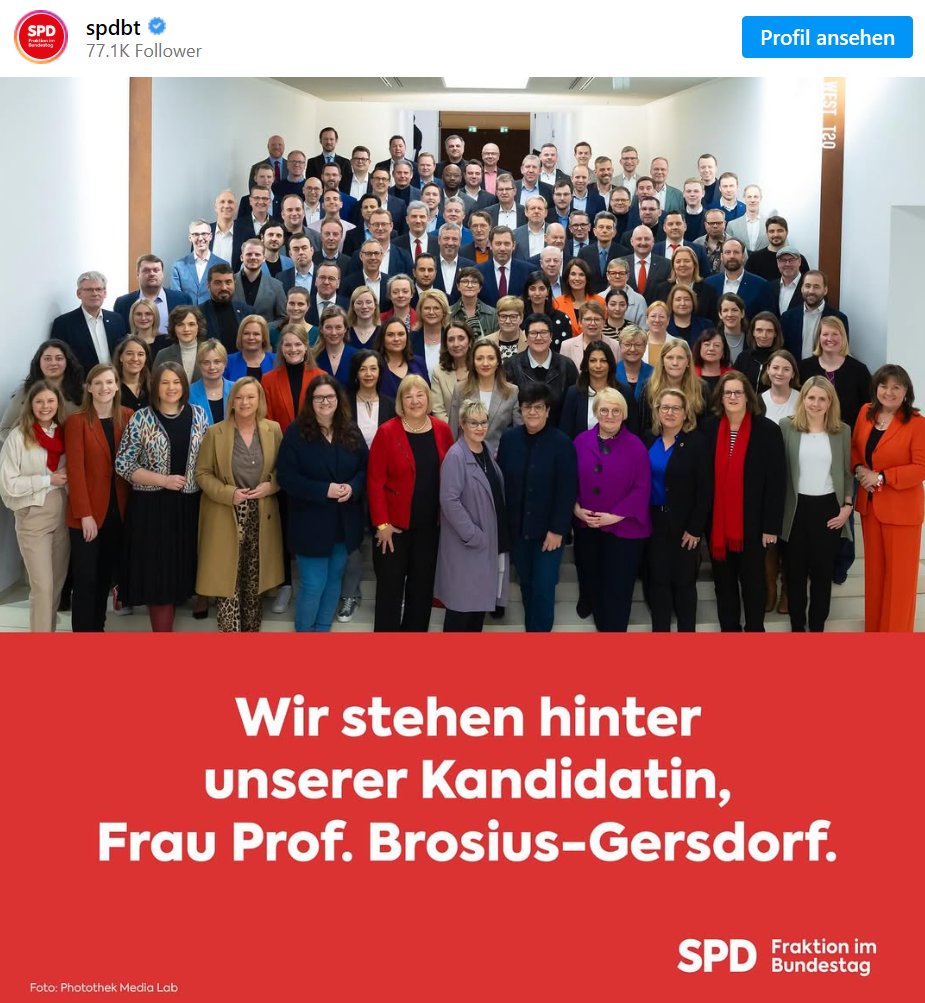 Lange Zeit galt bei der Wahl von Verfassungsrichtern das Prinzip: Meldet ein Koalitionspartner ernsthafte Vorbehalte an, wird die Kandidatur zurückgezogen – aus Respekt vor dem Amt und im Sinne des parteiübergreifenden Grundkonsenses, der das Bundesverfassungsgericht trägt.

Im