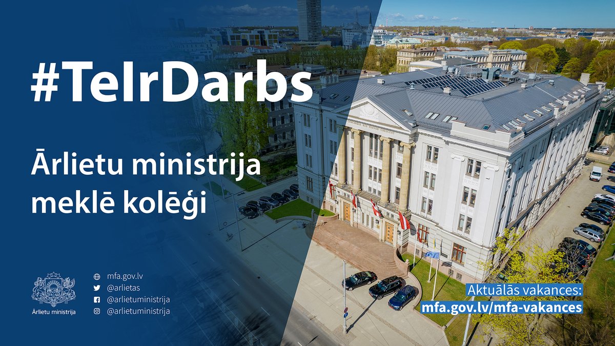 Ārlietu ministrija 🇱🇻 | #atbalstuUkrainu 🇺🇦 (@arlietas) on Twitter photo 📣 <a href="/Arlietas/">Ārlietu ministrija 🇱🇻 | #atbalstuUkrainu 🇺🇦</a> izsludina konkursu uz jurista (ierēdņa) amata vietu Latvijas pārstāvja starptautiskajās cilvēktiesību institūcijās birojā 🧑💼
📝 Aicinām pieteikties līdz 2⃣8⃣. jūlijam, rakstot uz konkurss@mfa.gov.lv
Vairāk par pieteikšanos 👇
mfa.gov.lv/lv/vakance/lat…
#TeIrDarbs 📣 <a href="/Arlietas/">Ārlietu ministrija 🇱🇻 | #atbalstuUkrainu 🇺🇦</a> izsludina konkursu uz jurista (ierēdņa) amata vietu Latvijas pārstāvja starptautiskajās cilvēktiesību institūcijās birojā 🧑💼
📝 Aicinām pieteikties līdz 2⃣8⃣. jūlijam, rakstot uz konkurss@mfa.gov.lv
Vairāk par pieteikšanos 👇
mfa.gov.lv/lv/vakance/lat…
#TeIrDarbs