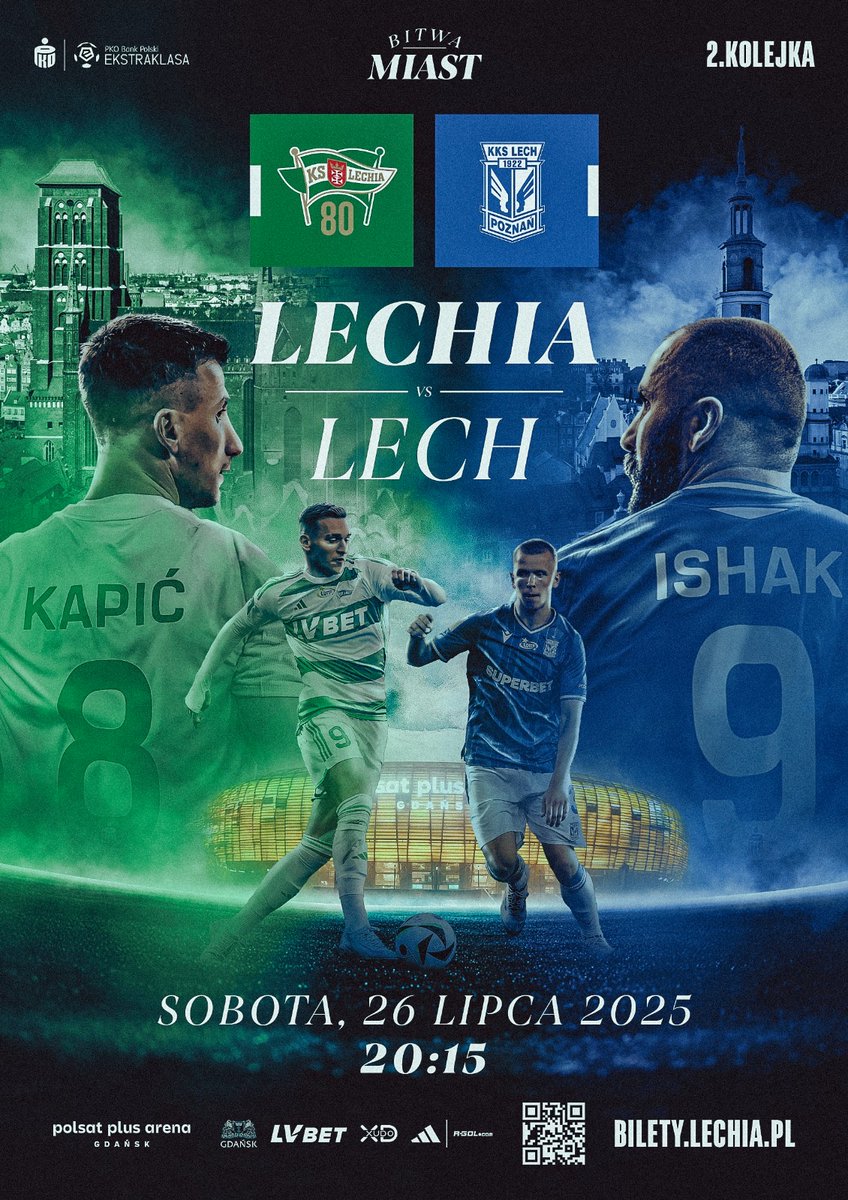 NOWA KOLEKCJA PLAKATÓW: 𝐁𝐈𝐓𝐖𝐀 𝐌𝐈𝐀𝐒𝐓

W poprzedniej rundzie plakaty meczowe Lechii zyskały dużą popularność. Wybieraliście je w głosowaniach, pomagaliście w ich rozwieszaniu (dziękujemy!), a także chętnie je kolekcjonowaliście 🖼️

W nadchodzącym sezonie ruszamy z nową