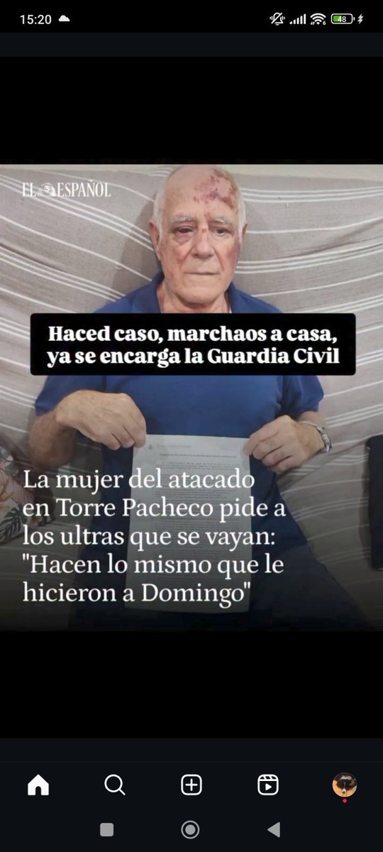 Este es el nivel de los fascistas, desearte que le den una paliza a tu abuelo cuando no piensas como ellos...
El propio anciano ha pedido que mo seais escoria...