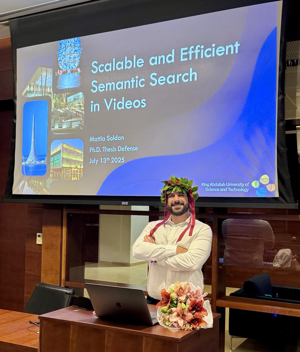 🎓 Just defended my PhD in Electrical and Computer Engineering at KAUST!

My thesis, Scalable and Efficient Semantic Video Search, explores deep learning methods for efficient video understanding.

Ready to turn research into impact beyond academia.

#PhDDefense #KAUST