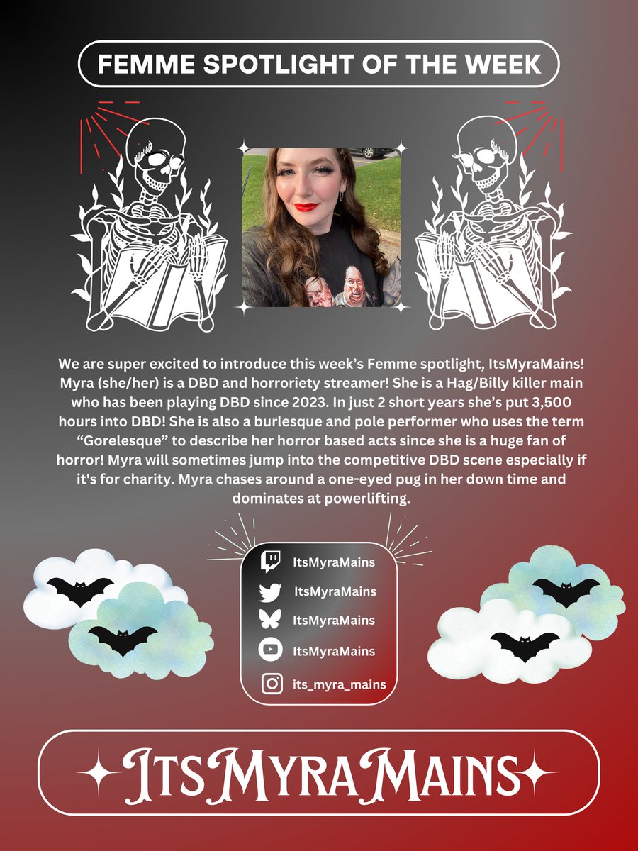 Femmes of the Fog (@femmesofthefog) on Twitter photo This week's spotlight goes to <a href="/ItsMyraMains/">Myra Mains</a>! Big congratulations to you! Go shower her with lots of love and support on her socials😻♥️ This week's spotlight goes to <a href="/ItsMyraMains/">Myra Mains</a>! Big congratulations to you! Go shower her with lots of love and support on her socials😻♥️