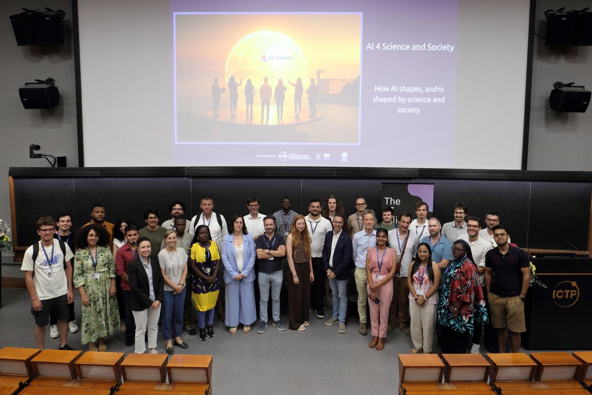 📆 On 10 July, Trieste hosted the 1st Italian AI Alliance Meetup, co-organised by <a href="/ictpnews/">ICTP</a> and SISSA, and sponsored by <a href="/thealliance_ai/">The AI Alliance</a>!
Talks, a panel on AI &amp; society, and great networking made it an unforgettable afternoon.
✨ Thanks to all speakers and participants!