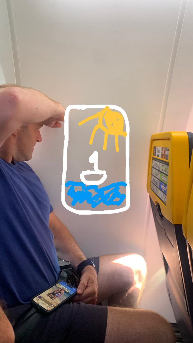 My mates paid £13 for a window seat on RyanAir 😂🙈