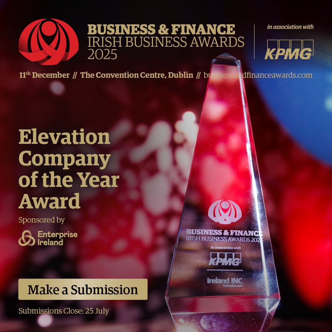 BandF's tweet image. Elevation Company of the Year
Sponsored by @Entirl
This award recognises Irish-owned, high-performing companies that are on a strong growth trajectory toward becoming global leaders in their field.
Submission deadline: 25 July
Learn more about all categories:…