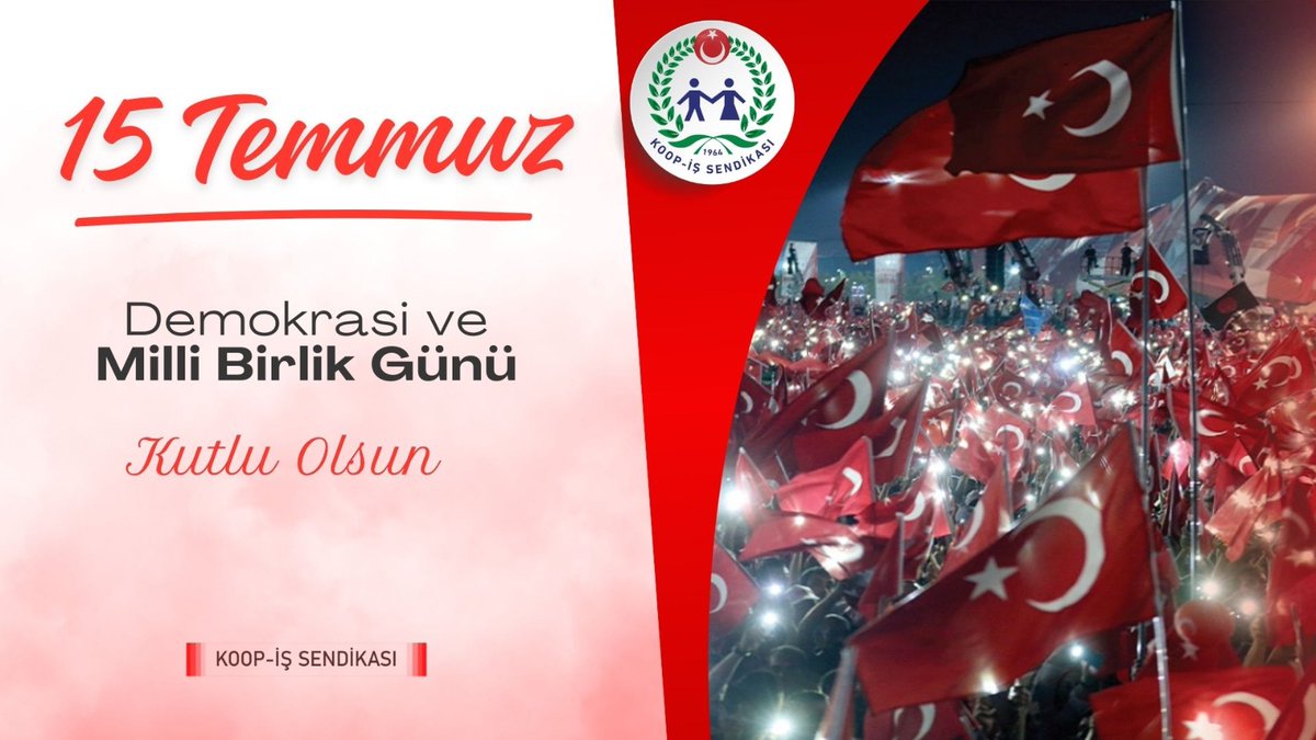 15 Temmuz’un yıldönümünde, bu karanlık geceyi unutmadığımızı ve unutturmayacağımızı  vurguluyor; başta 15 Temmuz şehitlerimiz olmak üzere tüm kahramanlarımızı rahmet, minnet ve şükranla anıyoruz.

👇👇👇

koopis.org.tr/haber/15-temmu…