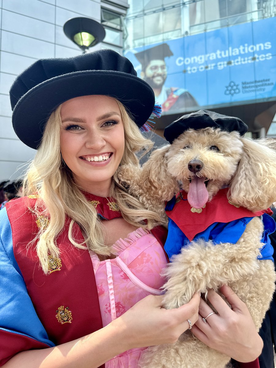 Manchester Metropolitan Uni (@manmetuni) on Twitter photo We had a pawsitively adorable guest at Graduation today! 🐾 
#McrMetGrad We had a pawsitively adorable guest at Graduation today! 🐾 
#McrMetGrad