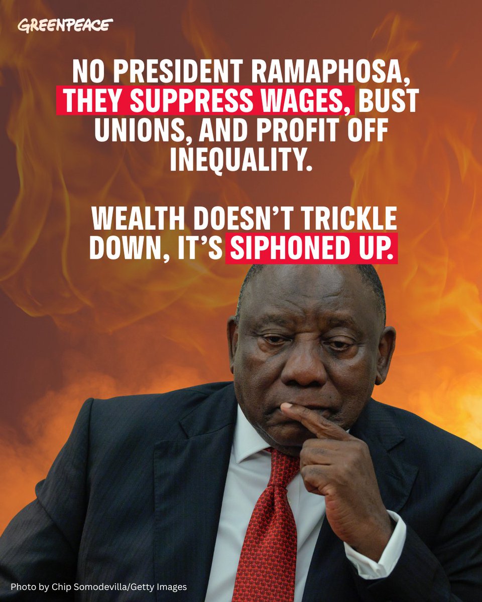 Greenpeaceafric's tweet image. 🧵Two G20 Finance Ministers meetings later, and still no real outcome. Global pressure is mounting on the South African G20 presidency and Ramaphosa.
(1/3)
