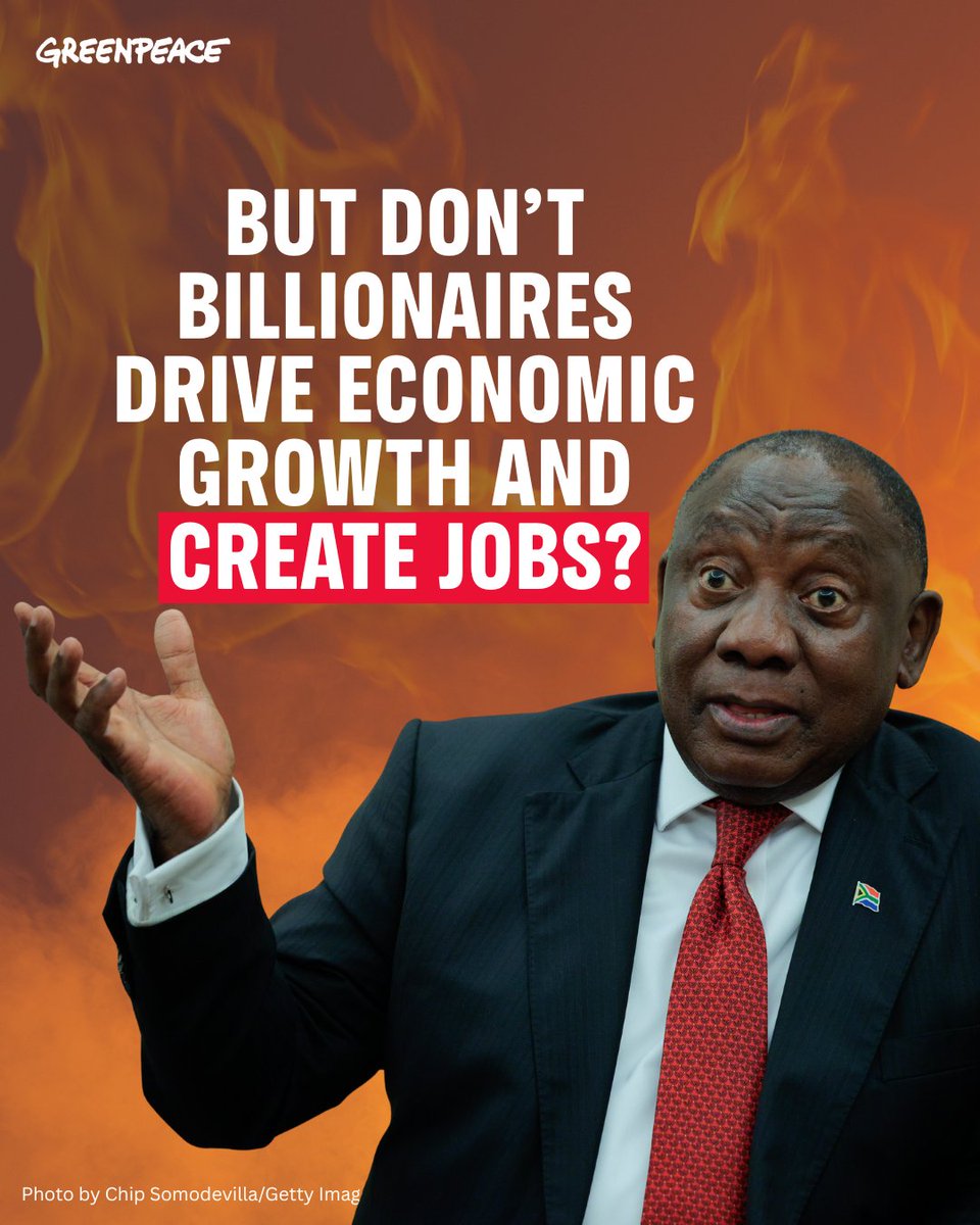 Greenpeaceafric's tweet image. 🧵Two G20 Finance Ministers meetings later, and still no real outcome. Global pressure is mounting on the South African G20 presidency and Ramaphosa.
(1/3)