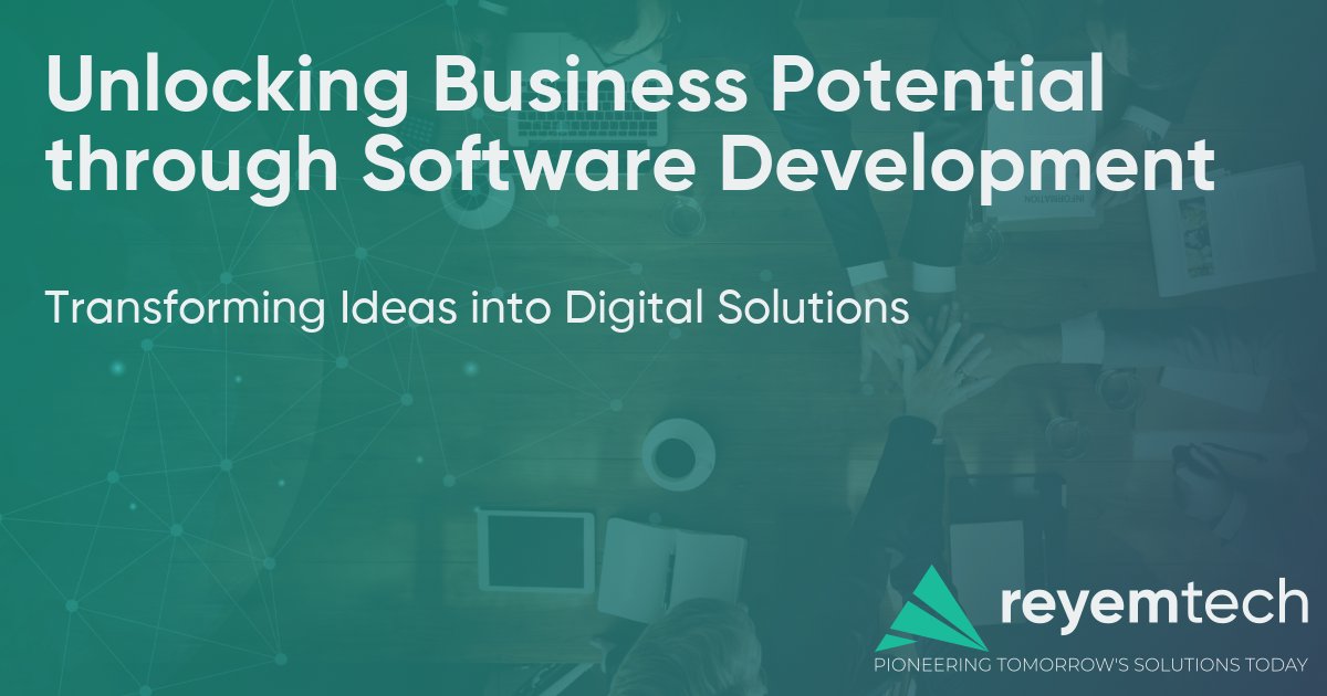 reyemtech's tweet image. 📰 New Article: Unlocking Business Potential through Software Development
Transforming Ideas into Digital Solutions
Read the full article: reyemte.ch/70j
#ReyemTech #TechInsights