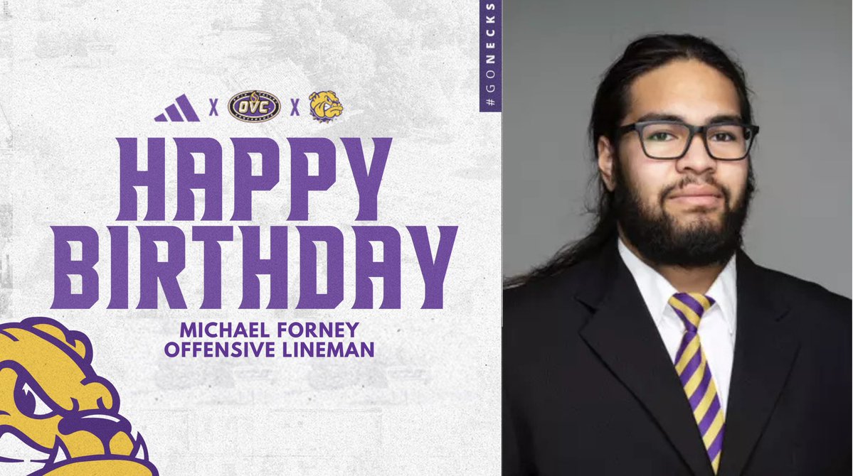 WIUFootball's tweet image. WIU Football would like to wish Michael Forney a Happy Birthday!  

#GoNecks | #OneGoal | #ECI