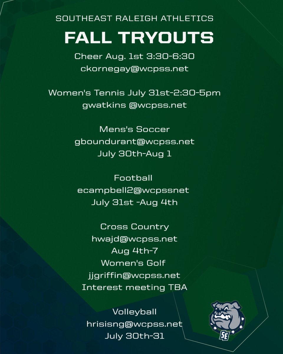SEDawgs's tweet image. Fall 2k 25 Tryout Dates